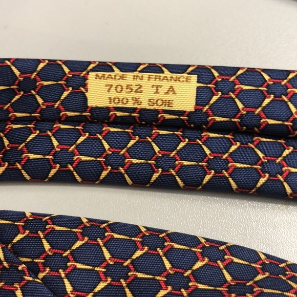 Hermes Tie - Blue/gold/ red - Picture 5 of 8